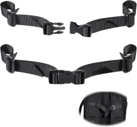 2 Pack Universal Backpack Chest Strap, Adjustable Replacement Backpack Sternum Strap Chest Harness Secures Chest Belt with Quick Release Buckle Outdoor Backpack Accessories