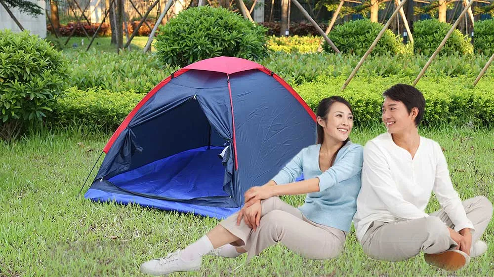 2 Person Folding Outdoor Big Large Camping Tent with Carry Bag for Hiking