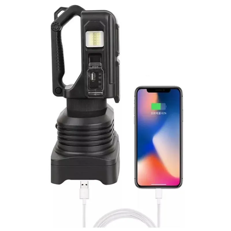 36W Rechargeable Handheld Dual XHP50 LED Searchlight Q-LED5123