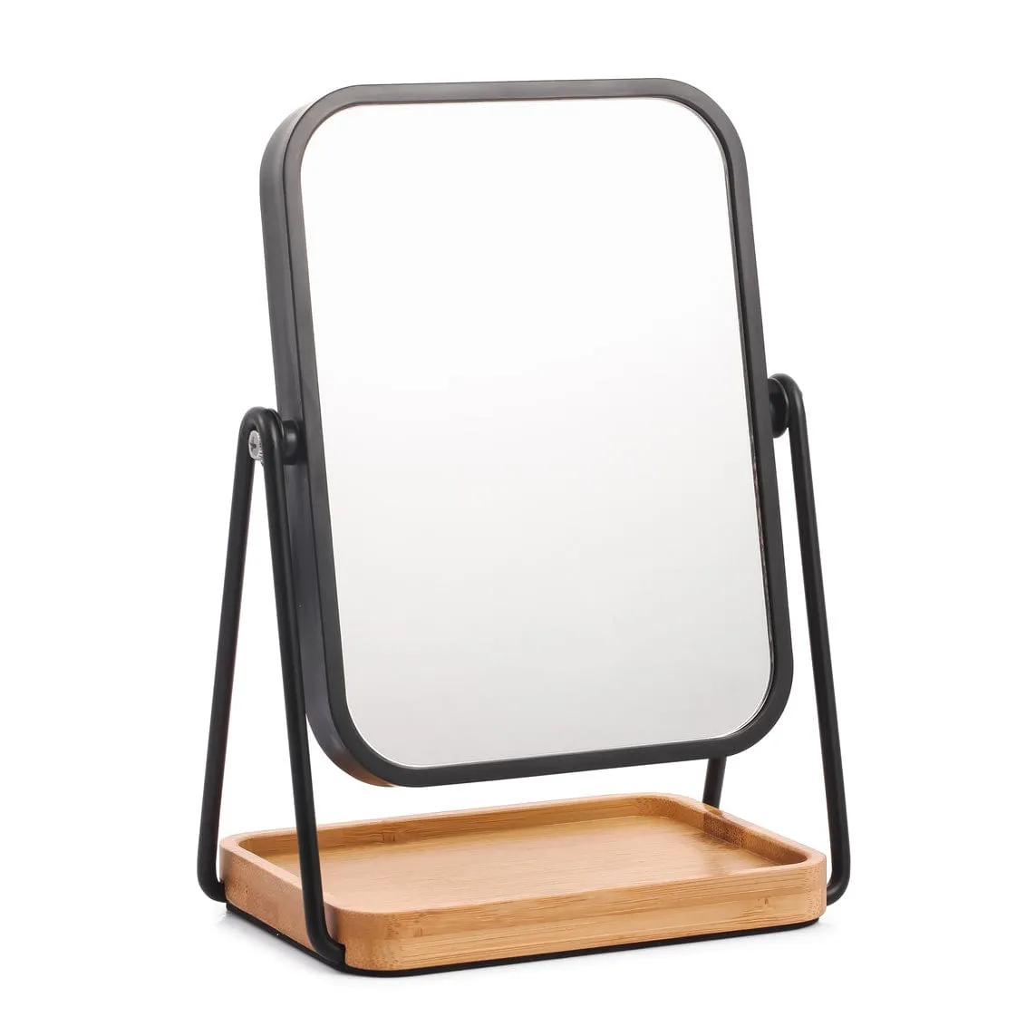 Bamboo Storage Tray Mirror