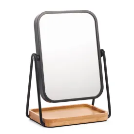 Bamboo Storage Tray Mirror