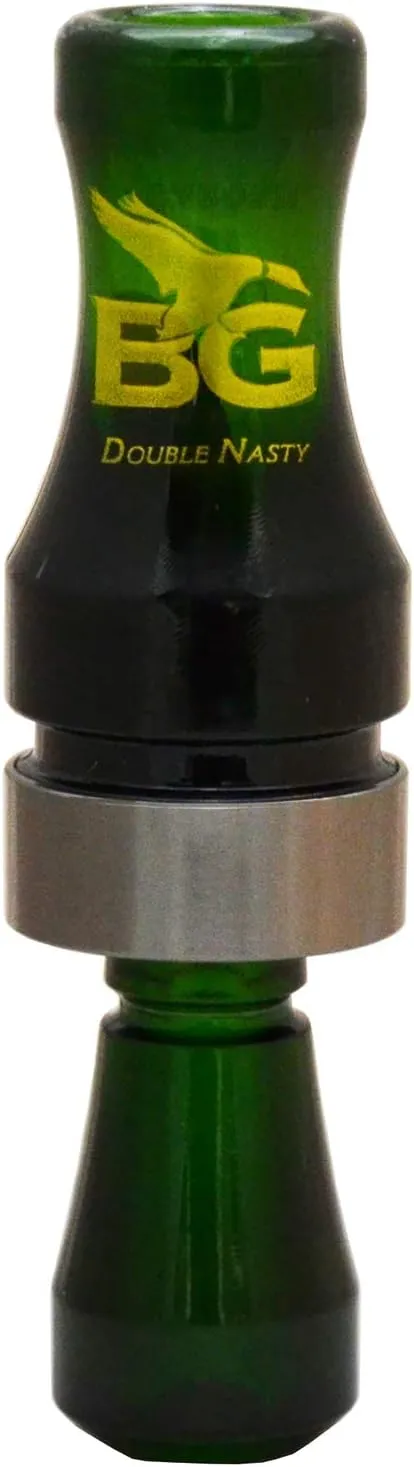 BGC Double Nasty Duck Call - Camo Green - Double Reed