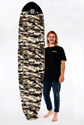 Camo Longboard Surfboard Cover