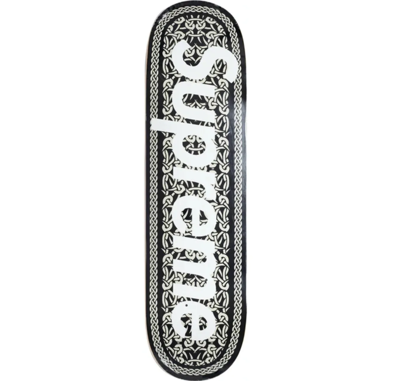 Celtic Knot Black Skateboard Art Deck by Supreme