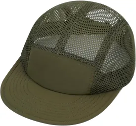 Clakllie 5 Panels Baseball Cap Quick Dry Trucker Hat Cooling Running Hat Flat Bill Cap for Outdoor Breathable Sports Cap