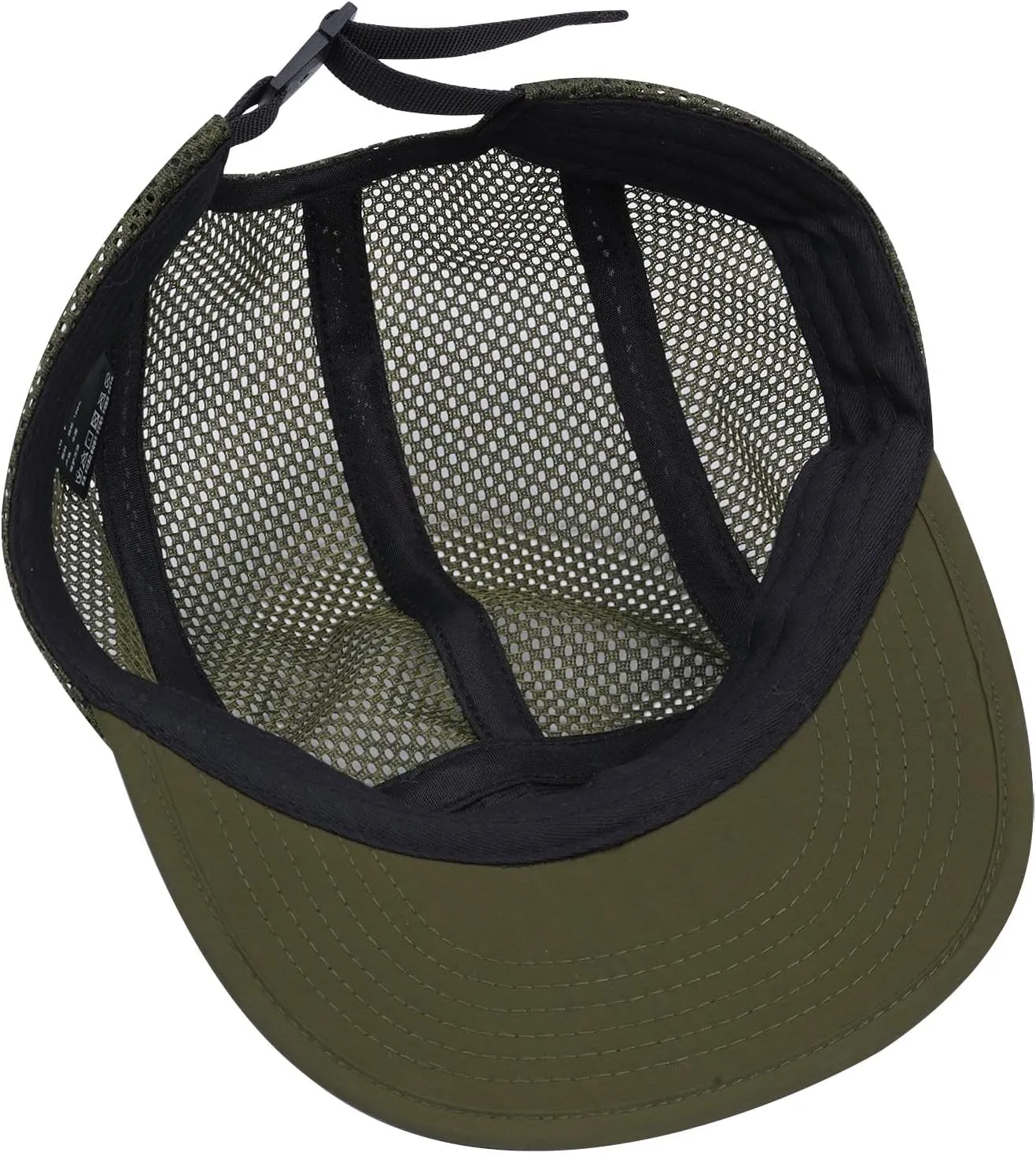 Clakllie 5 Panels Baseball Cap Quick Dry Trucker Hat Cooling Running Hat Flat Bill Cap for Outdoor Breathable Sports Cap