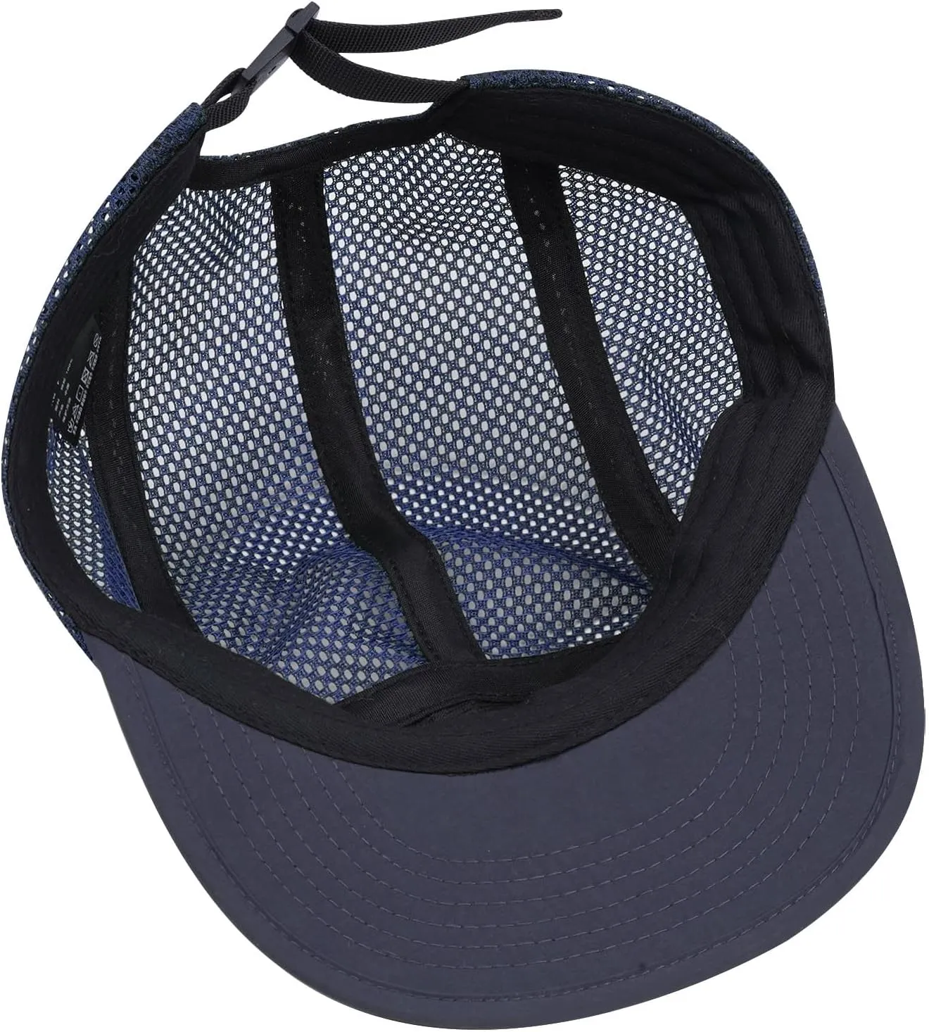 Clakllie 5 Panels Baseball Cap Quick Dry Trucker Hat Cooling Running Hat Flat Bill Cap for Outdoor Breathable Sports Cap