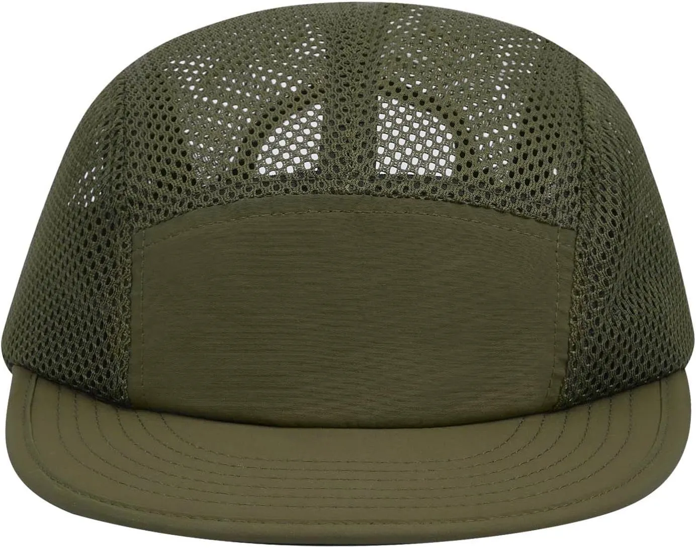 Clakllie 5 Panels Baseball Cap Quick Dry Trucker Hat Cooling Running Hat Flat Bill Cap for Outdoor Breathable Sports Cap