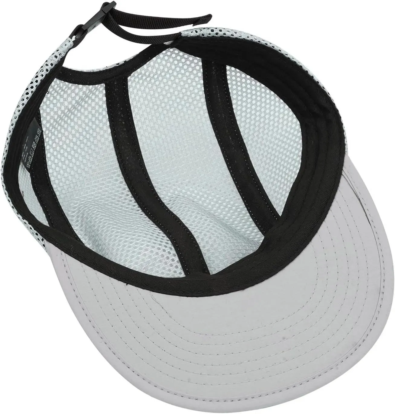 Clakllie 5 Panels Baseball Cap Quick Dry Trucker Hat Cooling Running Hat Flat Bill Cap for Outdoor Breathable Sports Cap