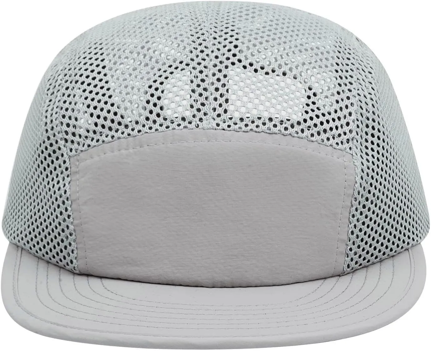 Clakllie 5 Panels Baseball Cap Quick Dry Trucker Hat Cooling Running Hat Flat Bill Cap for Outdoor Breathable Sports Cap