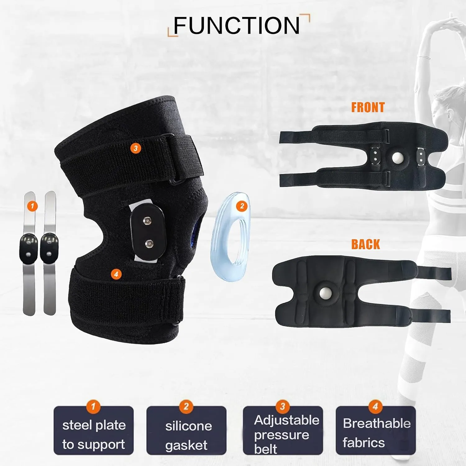 Decompression Knee Brace, Stable Support of The Knee, Pain Relief