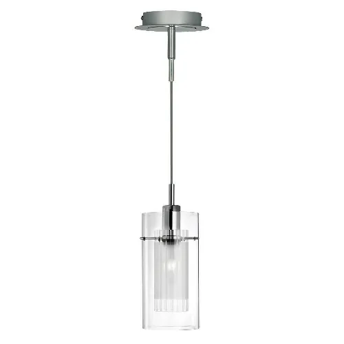 Duo I Pendant - Chrome & Double Glass