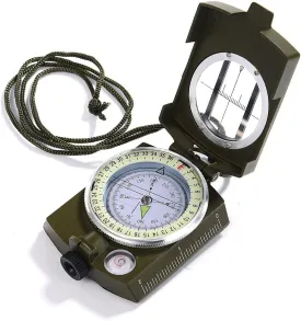 GWHOLE Military Lensatic Sighting Compass Waterproof for Outdoor Activities