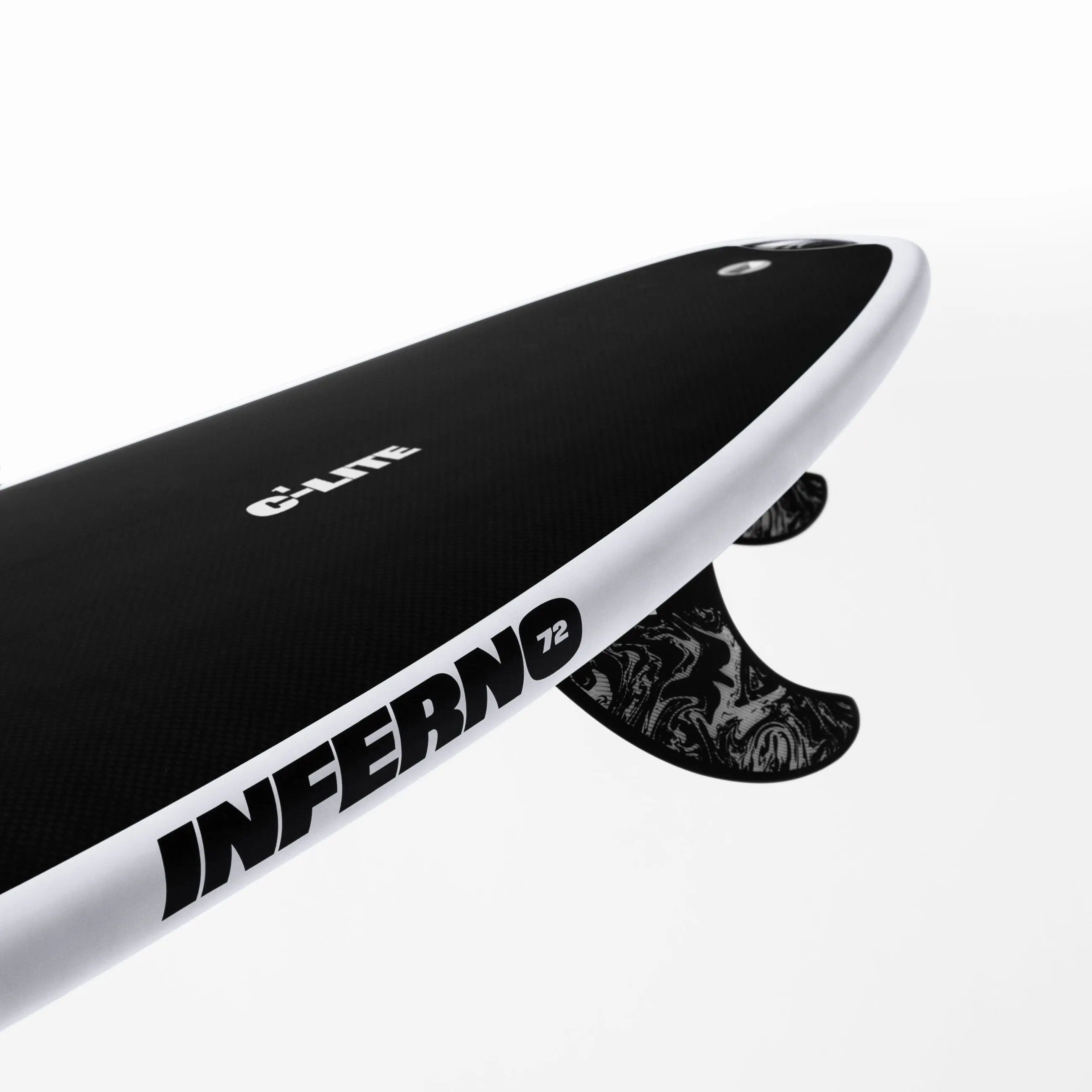 INFERNO 72 (C1 LITE) 6'1" x 19.5 X 2.62 - 31.60L, Squash, 3x  Futures Fin Boxes, C1 - ID:891525