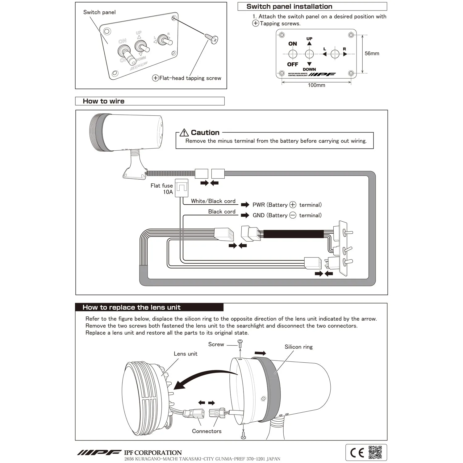 IPF 924SL LED Spot Beam Searchlight Kit | Pack of 1