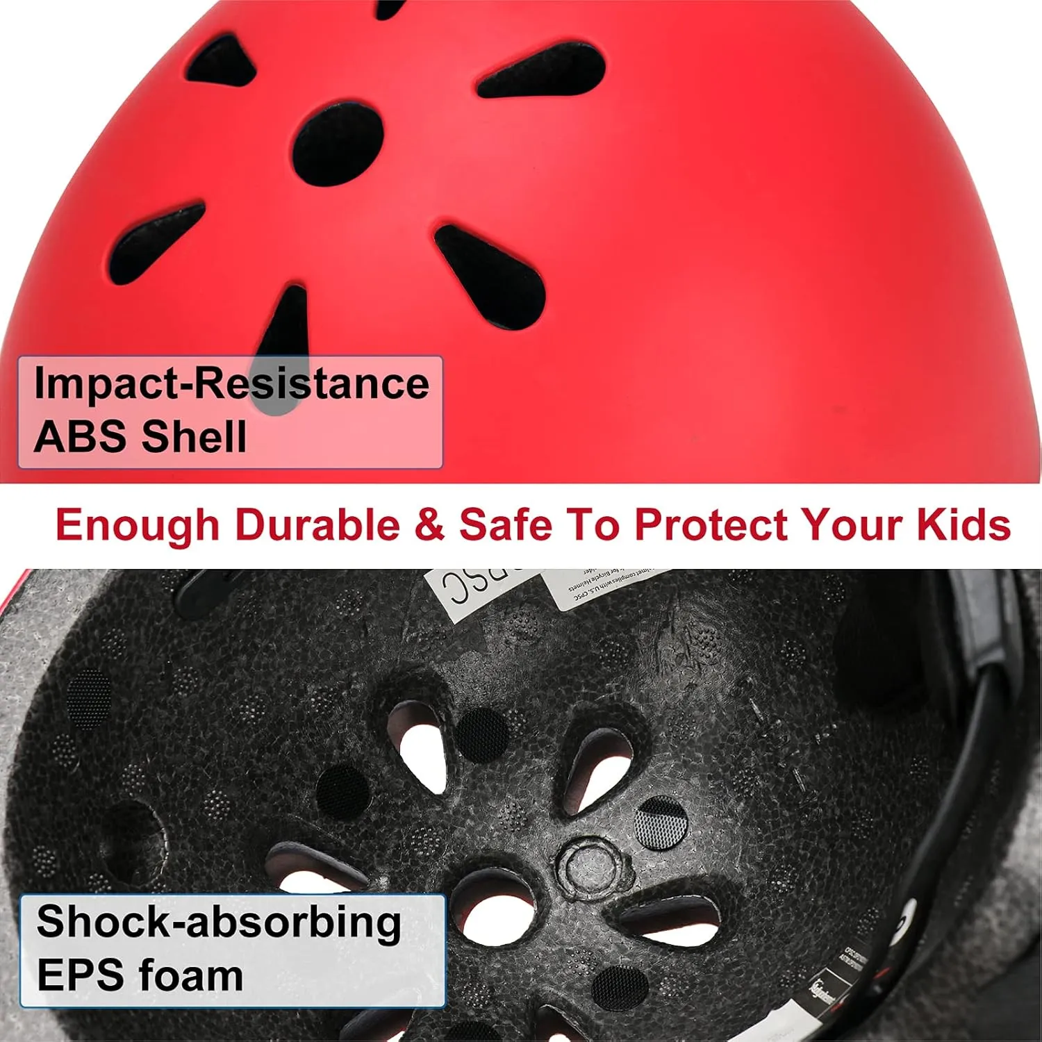 KAMUGO Kids Bike Helmet, Toddler Adjustable Helmet for Ages 2-14 Kids Boys Girls Multi-Sport Helmet for Skateboard Roller Skateing Bicycle Scooter Blance Bike