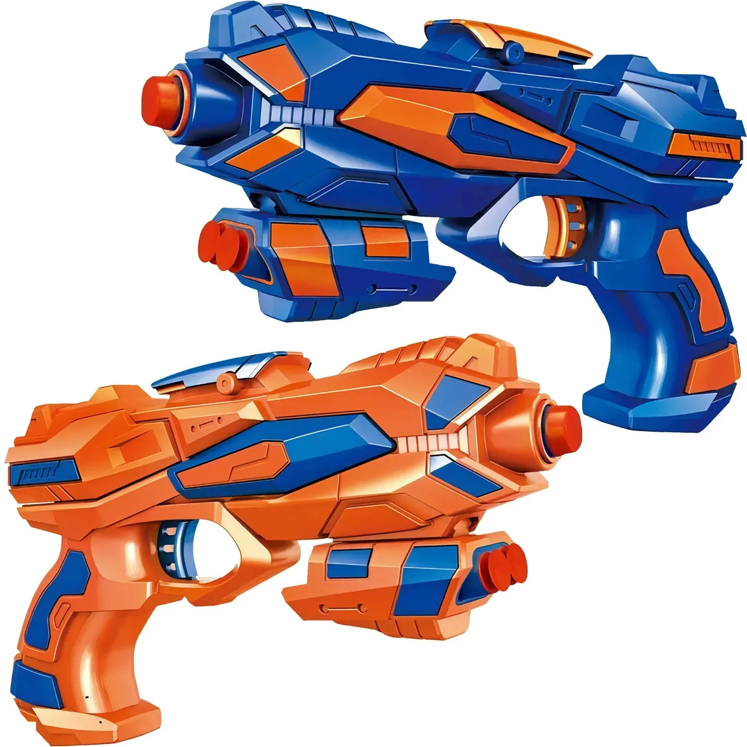 Lilac 2 Pack Colorful Blaster Toy Guns With 60 Soft Foam Suction Dart 40’ Short Range Bullet For 6  Old Boys & Girls Play
