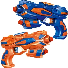 Lilac 2 Pack Colorful Blaster Toy Guns With 60 Soft Foam Suction Dart 40’ Short Range Bullet For 6  Old Boys & Girls Play