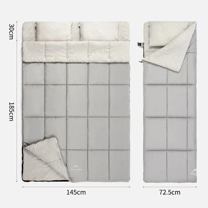 Naturehike Sleeping Bag Outdoor Double Cotton Sleeping Bag Spring Waterproof Camping Sleeping Bag Hiking Backpack Sleeping Bag