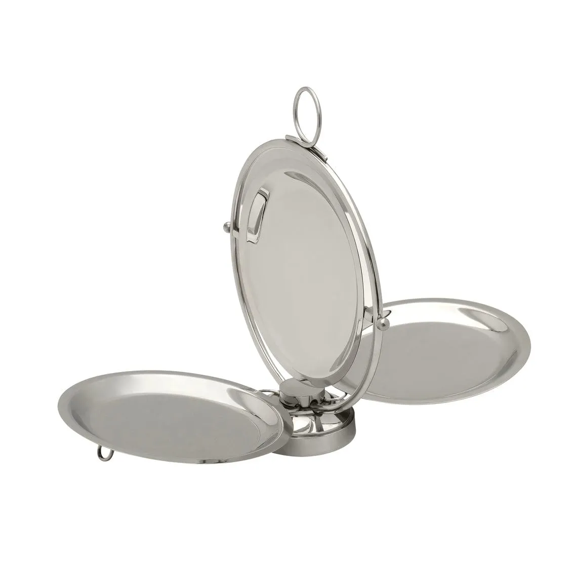 Round Foldable 3 Tier - Silver