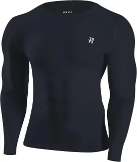 Runhit Long Sleeve Compression Shirts for Men, UPF 50  Men's Compression Shirts, Running Athletic Workout Base Layer