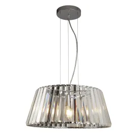 Searchlight 2895-5CC Tiara 5 Light Pendant Chrome With Crystal Glass