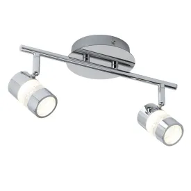Searchlight 4412CC Bubbles LED 2 Light Spotlight Bar Chrome