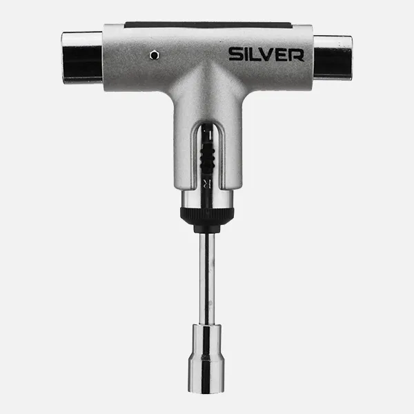 Silver Skateboard Ratchet Tool