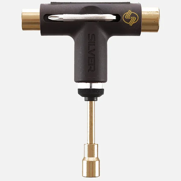 Silver Skateboard Ratchet Tool