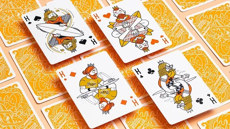 Surfboard V2 Playing Cards by Riffle Shuffle