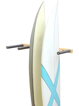 Surfboard Wall Rack VERTICAL - Wooden Quad by Pro Racks