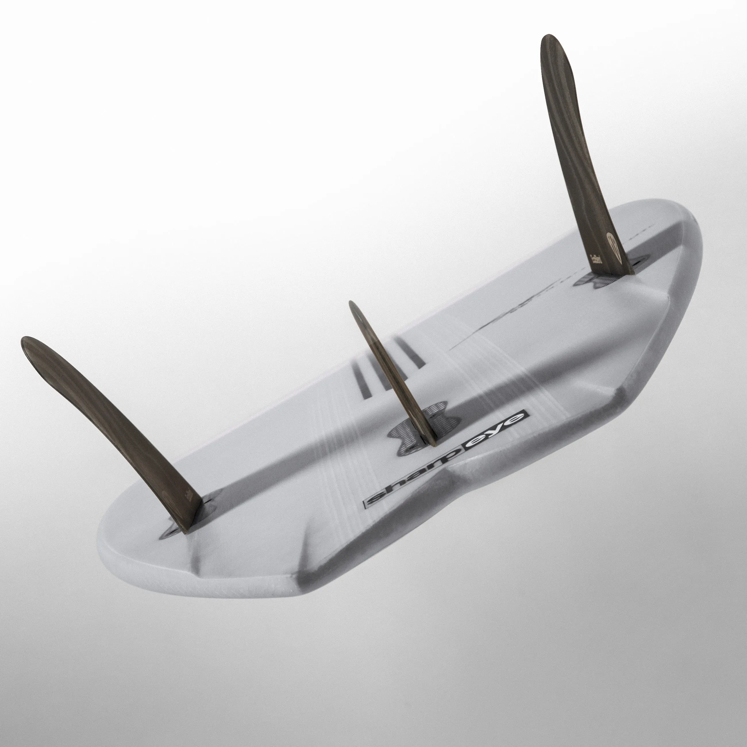 TWIN TURBO (E3 LITE) 5'4" x 19.0 X 2.38 - 26.00L, Swallow, 3x  FCS 2 Fin Boxes, Epoxy E3 - ID:941549