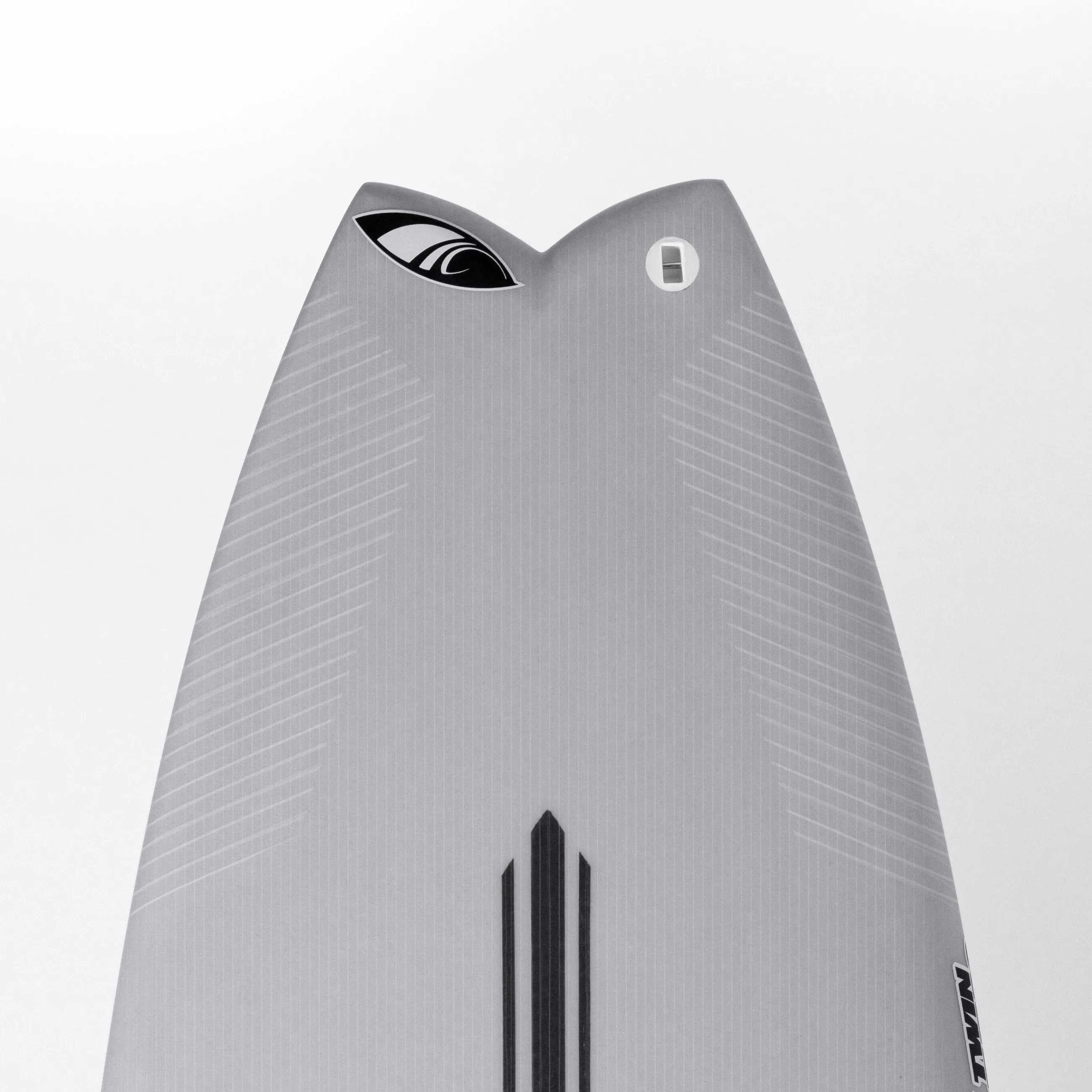 TWIN TURBO (E3 LITE) 5'4" x 19.0 X 2.38 - 26.00L, Swallow, 3x  FCS 2 Fin Boxes, Epoxy E3 - ID:941549