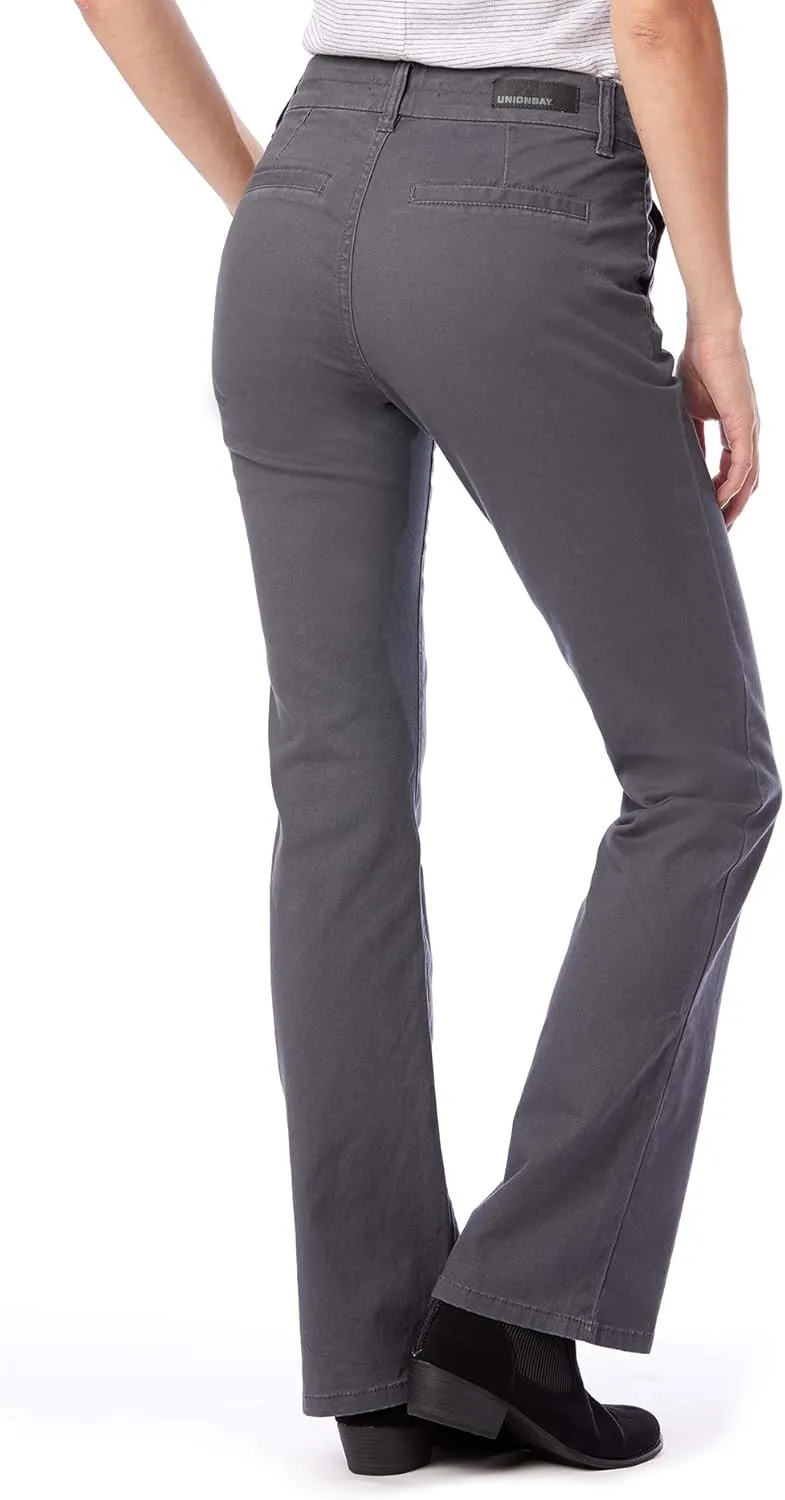 UNIONBAY Women's Stretch Uniform Bootcut Work Pant