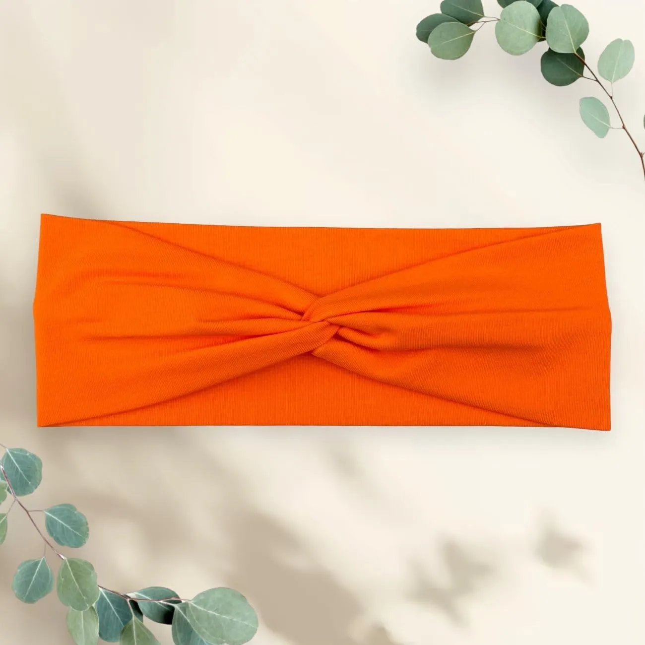 Women's Stretchy Twist Headbands, Solid Color, Non-Slip for Yoga, Workout, Running