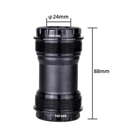 ZTTO T47 Threaded Bearing Bottom Bracket 68/73mm with 24mm Inner Diameter for Mountain Bike Road Bike